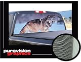WOLF 22" x 65" - Rear Window Graphic- vinyl decal tint film truck
