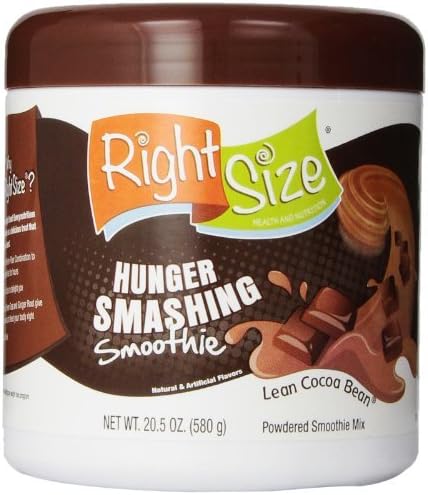 Right Size Hunger Smashing Smoothie Powder - Lean Cocoa Bean, 41 oz.