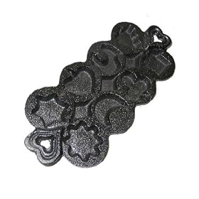 Cajun Cookware 14 Inch Seasoned Cast Iron Muffin Pan by Cajun Cookware