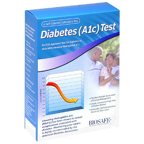 Buy Biosafe Diabetes (A1c) Test, Blue (1 test)