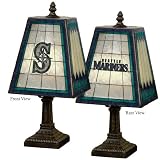 Seattle Mariners 14-Inch Art Glass Lamp
