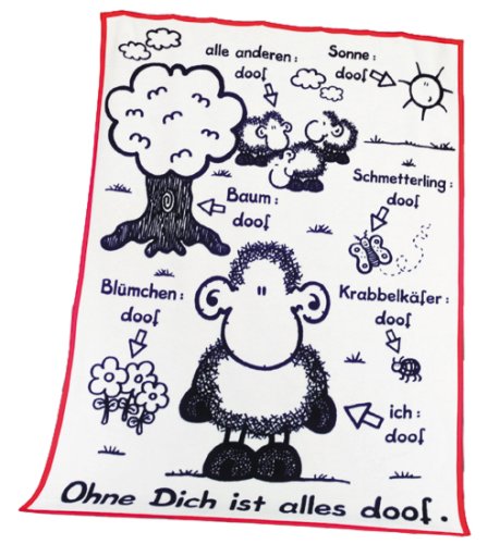 Herding 717218036 Flauschdecke Sheepworld / 150x200 cm