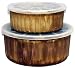 Sango Splash Covered Bakers, Set of 2
