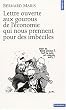 Lettre ouverte aux gourous de l'�conomie qui nous prennent pour des imb�ciles