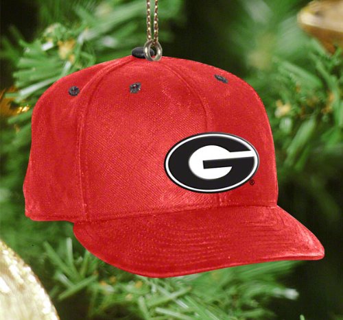 NCAA Georgia Bulldogs Baseball Cap Ornament