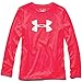 Under Armour Girls' Big Logo Tech Long Sleeve Embossed Tee
