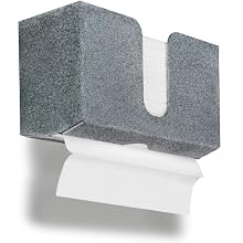 TrippNT 51914 Black Granite Gray PETG Dual-Dispensing Paper Towel Holder, 11" Width x 6" Height x 4" Depth