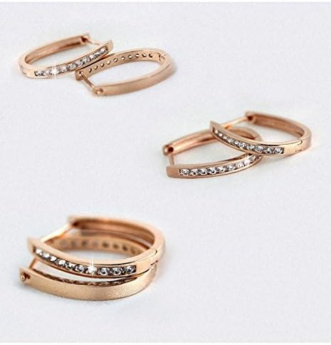 bridal for sale moissanite ladies 18k gold plated earring lever back hinged hoop huggie dangle earring for ladies