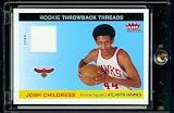2004-05 Fleer Tradition Rookie Throwback Threads Josh Childress Jersey Atlanta Hawks Basketball Card - Mint Condition - Shipped In Protective Display Case!
