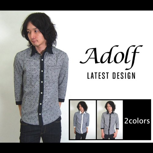 【Adolf/アドルフ】ドットクレリック7分袖シャツ