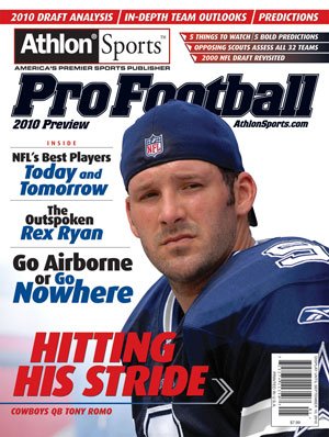 Tony Romo unsigned Dallas Cowboys Athlon Sports 2010 NFL Pro Football Preview Magazine