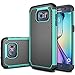 Galaxy S7 Edge Case, E LV Full Body Hybrid Armor Protection Defender Case Cover - Dual Layer Case Cover for Samsung Galaxy S7 Edge - [TEAL]