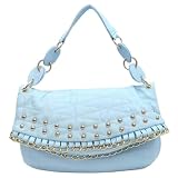120982 BLUE MyLUX Close-Out High Quality Women/Girl Fashion Designer Work School Office Lady Student Handbag Shoulder Bag Purse Totes Satchel Clutches Hobos