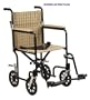 `Aluminum Transport Chair-17" Tan Plaid/ Designer Fly-Weight