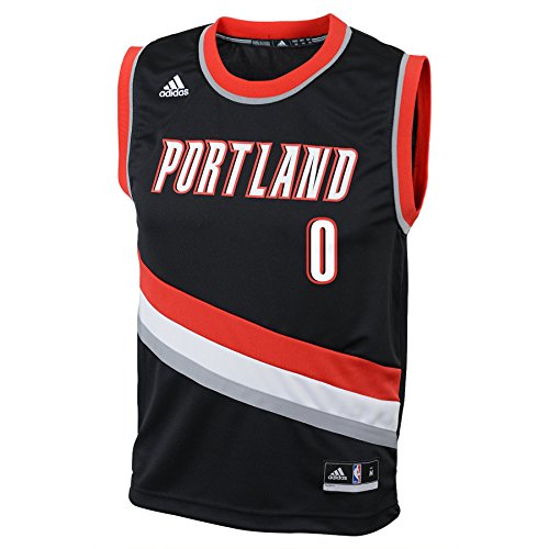 Damian Lillard Portland Trail Blazers Adidas NBA Replica Youth Jersey - Black