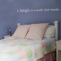 A Laugh is a Smile that Bursts Wall Appliqué
