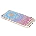 iPhone 6 Case, iPhone 6s Case,JAHOLAN TPU Silicone Gel Soft Clear Case Cover for Iphone 6 6S - Blue Purple Tribal Mandala