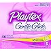 Playtex Gentle Glide Tampons, Deodorant, Multipack of 18 Regular and 18 Super Absorbency Tampons, 36-Count Boxes (Pack of 2)