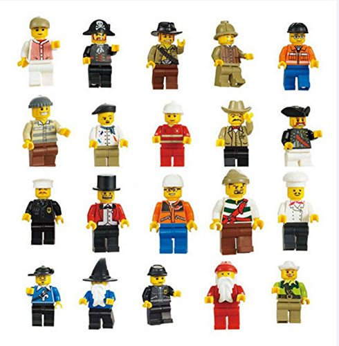 Lot of 20 men people minifigures toy