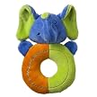 Mary Meyer Organic Ring Rattle Assortment - Blue/ Green/ Orange (6")