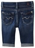 7 For All Mankind Baby-Girls Infant Denim Crop and Roll Pant