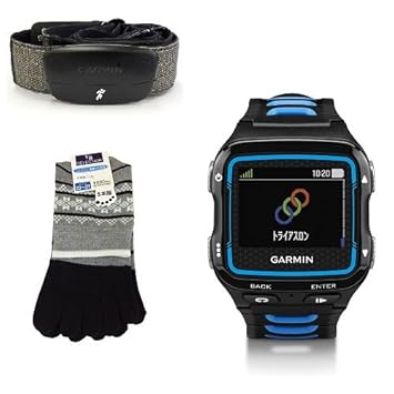 【クリックで詳細表示】Amazon.co.jp ｜ 【日本正規品・日本語版】GARMIN(ガーミン) ForeAthlete 920XTJ BlackBlue フォアアスリート920XTJ ブラックブルー 117432＋ハートレートセンサーHRM-Run＋5本指ソックスセット ネットプランニング(R) ｜ スポーツ＆アウトドア 通販