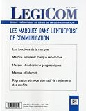 L�gicom N�44. Actualit� du droit des marques