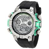 sport watch Armitron Men s 40 8251GRN Round Metalized Green Accented Digital Sport Watch Watch sport watch