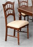 Lifestyle California 21-803 Coloma Spindle Back Side Chair with Upholstered Seat