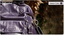 Namaste Eggplant Purple Laguna Knitting Tote Shoulder Bag Purse