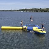 Rave Eclipse 15' Aqua Jump Park with Aqua Launch and Aqua Log - Save $500!