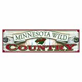 NHL Minnesota Wild 9-by-30 Wood Sign