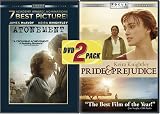 Atonement/Pride and Prejudice dvd cover art