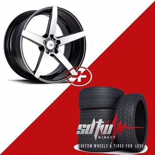 22" Savini Black di Forza Rims BM11 Wheels Black Machined w Tires