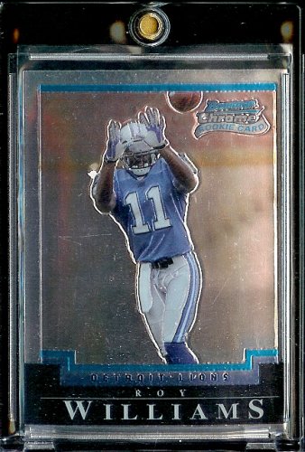 2004 Bowman Chrome Roy Williams Rookie Detroit Lions Football Card - Mint Condition - Shipped In Protective Display Case
