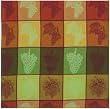 Durable Woven Jacquard 100% Cotton Grapes Tablecloth 54X90 Inches