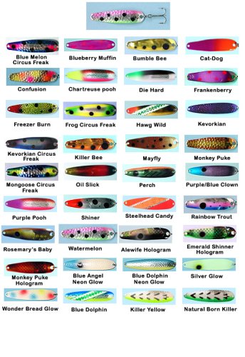 Michigan Stinger Standard Spoons Color: Blue Melon Circus Freak (SH164)