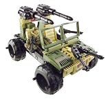 GI Joe vs. Cobra: Forest Fox with Frostbite BTR Built to Rule! Action Building Set, 45 Pieces, 6504, Compatible with other Leading Building Systems