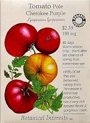 Tomato Cherokee Purple Certified Organic Heirloom Seeds 20 Seeds