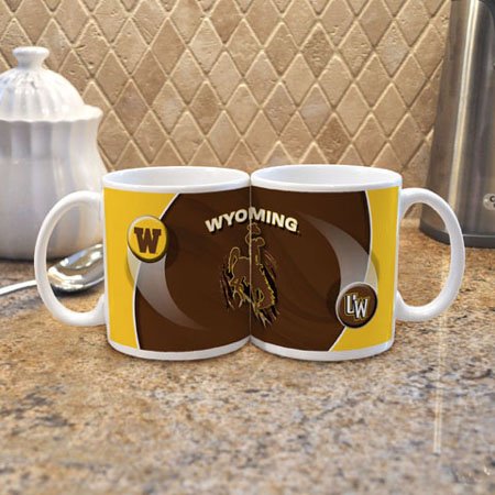 NCAA Wyoming Cowboys 2 Pack 11oz White Searle Mug