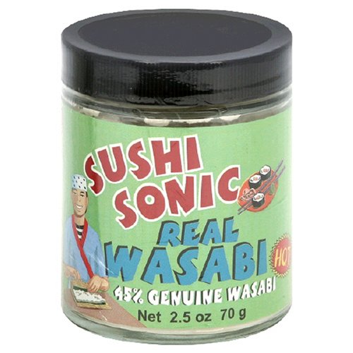 Great Eastern Sun Sushi Sonic Wasabi Powder, 2.5-Ounce Jar (Pack of 4)