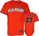 Mike Stanton Jersey: Miami Marlins #27 Alternate Firebrick Replica Jersey