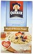 Quaker Instant Oatmeal Lower Sugar Maple & Brown Sugar, 10-Count Boxes (Pack of 6)