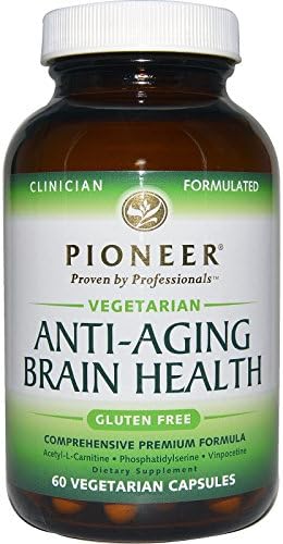 Best Pioneer Nutritional Formulas, Anti-Aging Brain Health, 60 Veggie Caps, Vitaminder, Power Shaker Bottle, 20 oz Bottle BUNDLE
