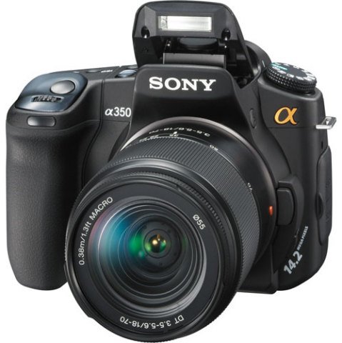 Sony Alpha DSLRA350K 14.2MP Digital SLR Camera with Super SteadyShot Image Stabilization DT 18-70mm f/3.5-5.6 Zoom Lens