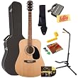 Fender Starcaster Acoustic Guitar Bundle w/ Hardcase, Stand, Tuner + More