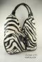 New Women Handbag Purses Zebra Print Heart Tassel Bag Black On Sale