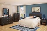 Queen Size Bedroom Furniture Set 72 in Chocolate - Vito - South Shore Furni ....