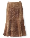 Apparel : Suede flare skirt