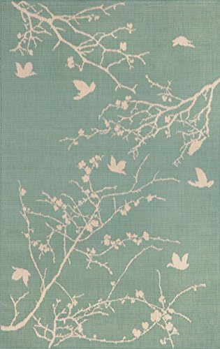 Trans-Ocean Aqua Terrace 7'10"X9'10" Rug